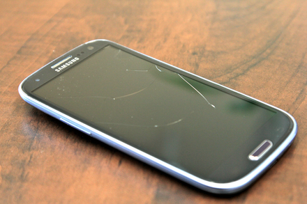 Samsung Galaxy S3 with a Cracked Screen
